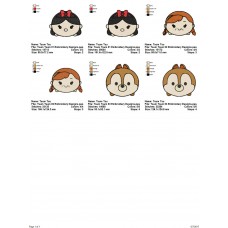 Package 3 Tsum Tsum 01 Embroidery Designs